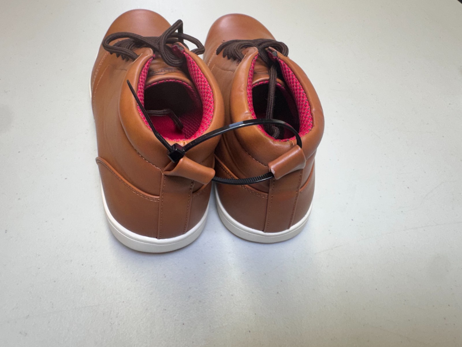Lee Cooper Finch Trainers UK 9.5 EU 44 Tan Mid Top Casual Lace Up Shoes image 6