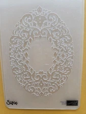 Stampin' Up Textured Impressions HOLIDAY FRAME Embossing Folder- Pre- Owned