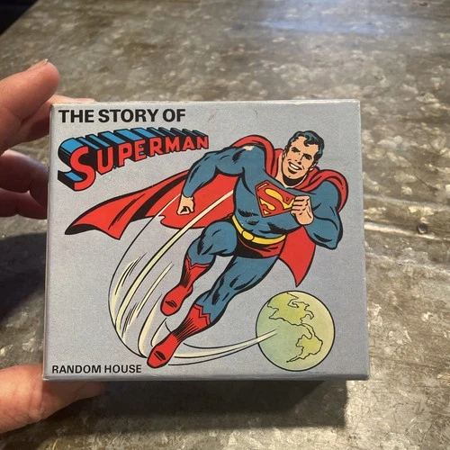 Vintage 1980 The Story Of Superman 4 Books by Random House DC Comics Mini Box