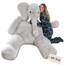 Giant Elephant Plush 6FT | USA Bear Hospital Care | Premium 6 Foot Elephant