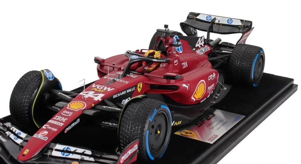 Lewis Hamilton Ferrari SF-23 First Test  1/18 Scale Model Car By Looksmart - Image 4 of 4