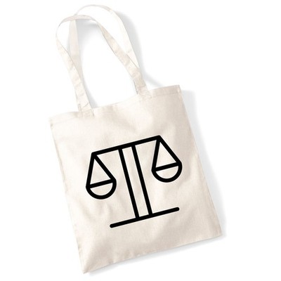 Jutebeutel Waage Sternzeichen Symbol Geschenkidee Waage Geschenk Präsent Mitbrin