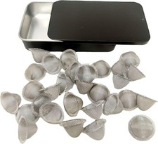 30 Pcs Pipe Screens 0.63Inch 5/8 Stainless Steel Conical Design Bowl Screen Fi