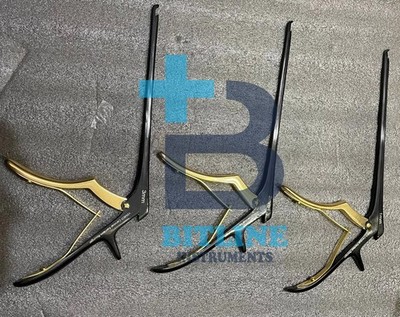 Set of 3 V2MED 1-3mm x 40° Up x 8'' Cervical Kerrison Rongeurs & quality A+