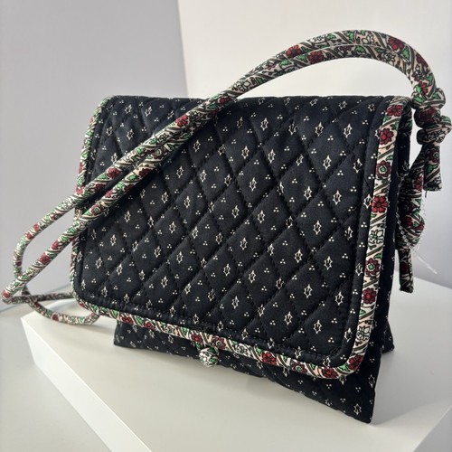 Vera Bradley Baird Hipster schwarz geblümt klein - Bild 2 von 7