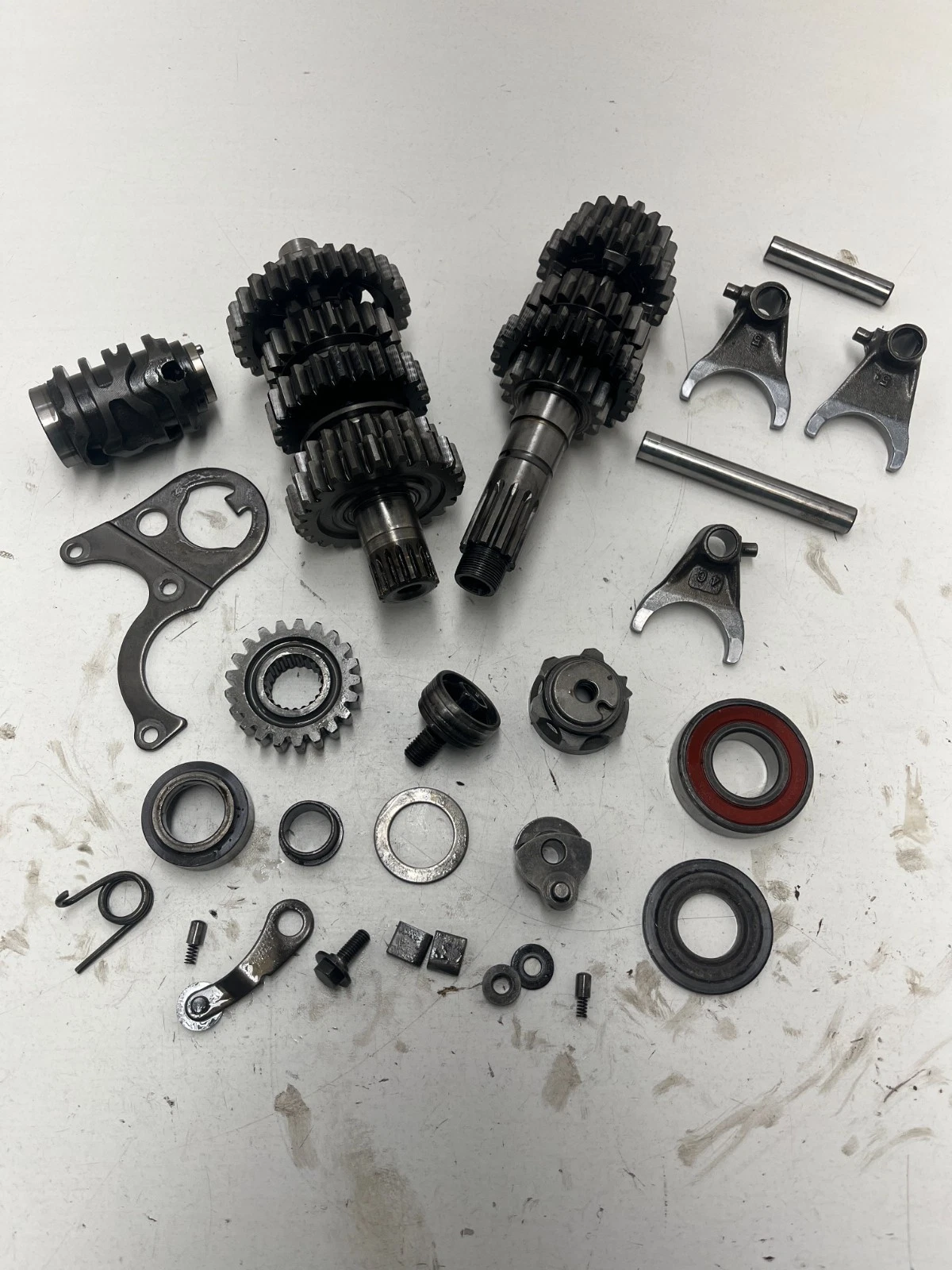 99 1999 Honda Cr 250 R Cr250r 2 Stroke OEM Transmission Gears Shift Forks Drum