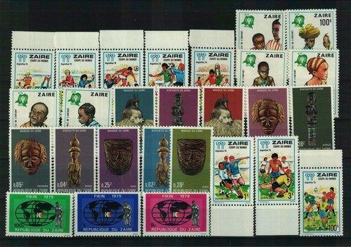Zaire - Briefmarken aus verschiedenen Jahren - 1 Steckkarte
