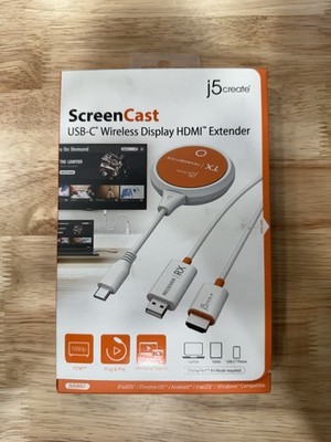 j5create ScreenCast USB-C to HDMI Wireless Display Transmitter & Receiver