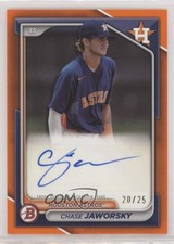 2024 Bowman Paper Prospect Retail Orange Border 20/25 Chase Jaworsky Auto 4f5