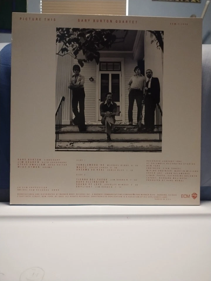 GARY BURTON QUARTET Picture This NM 1ST US PRESS 1982 ECM LP Jazz STEVE SWALLOW - Image 3 of 4