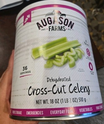 Augason Farms Dehydrated Cross-Cut Celery 18 oz