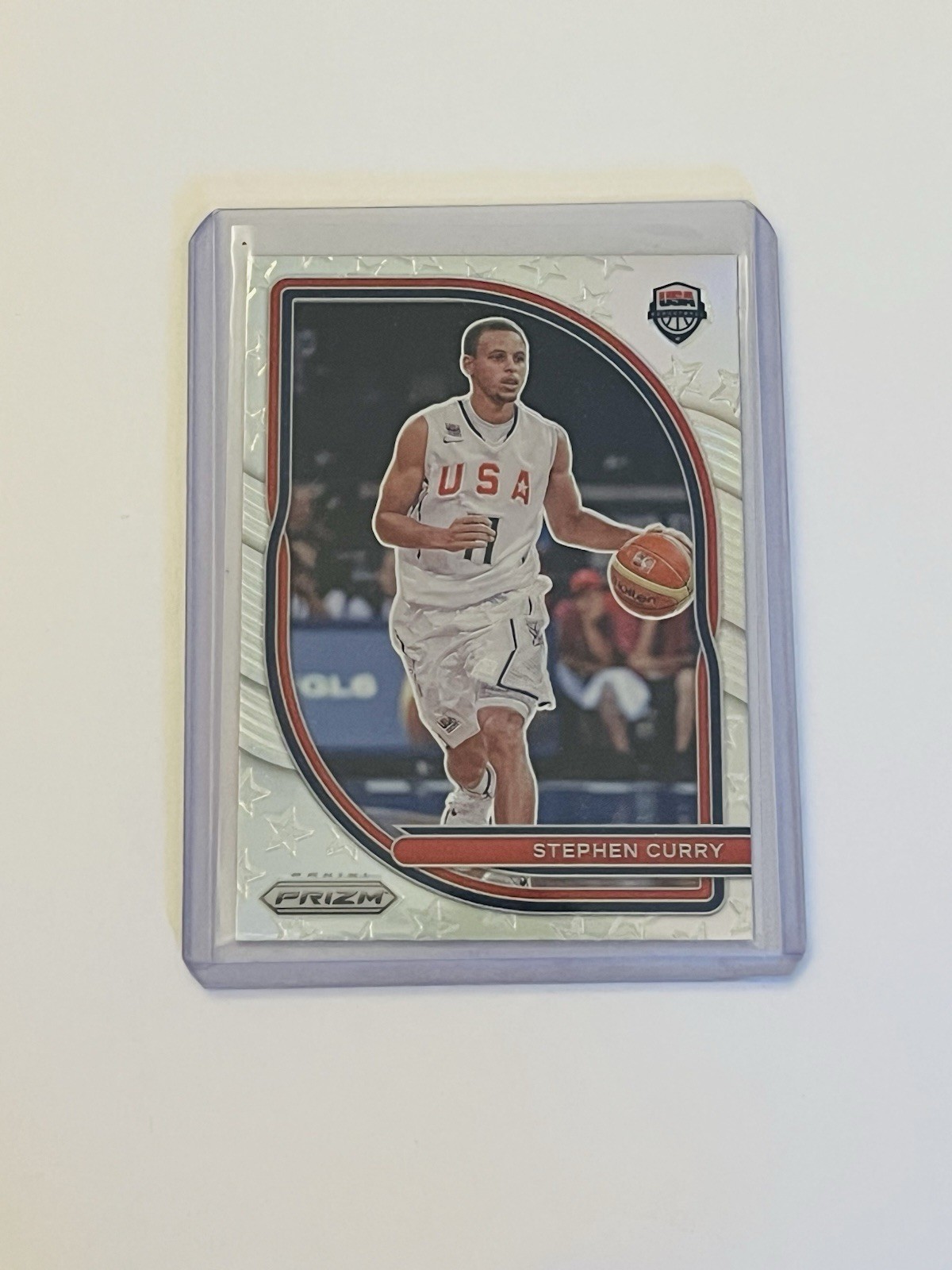2020-21 Panini Prizm Silver HOLO Stephen Curry TEAM USA Basketball