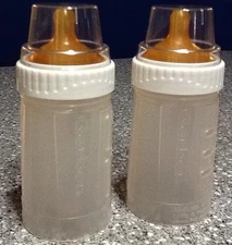 2 BRAND NEW 4oz GERBER DISPOSABLES With Latex Nipples COMPARE 2 DROP-IN STYLE🍼