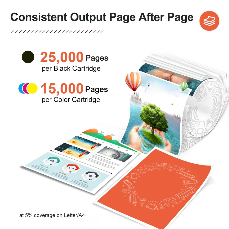 Toner Cartridge for Sharp MX-61NT-BA MX-61NT-CA MX-61NT-MA MX-61NT-YA with Chip - Image 3 of 4