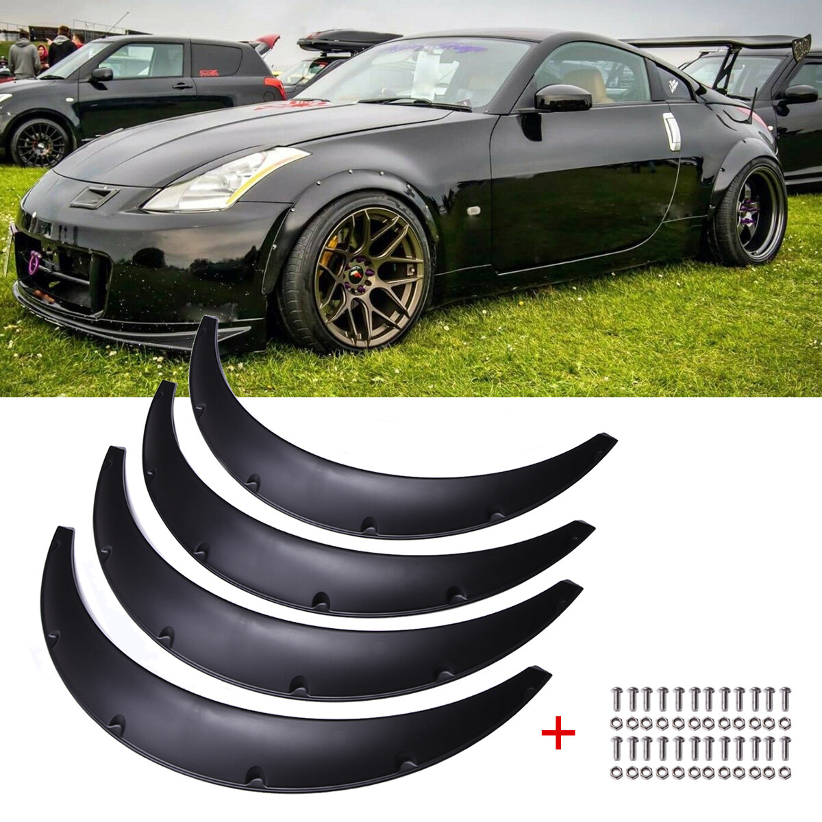 For Nissan 350Z 370Z Fender Flare Widebody Flexible Wheel Arch