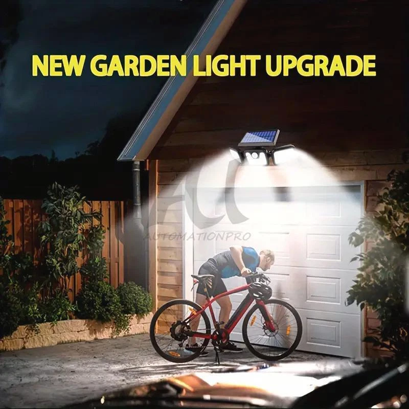 2 Pack LED Motion Sensor Solar Lights ,Outdoor IP65 Waterproof Security Lamp - Image 3 of 4