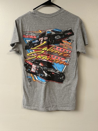Bobby Labonte 7 And Kody Swanson 26 Platinum Team Dayton 100 Shirt Size Small - Picture 2 of 5