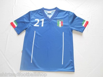 Maglia ITALIA Calcio Azzurri Con Nome e Numero a Richiesta Mondiali Brasile  2014 | eBay