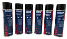 DINITROL 445 Black Stonechip Stone Chip 500ml Aerosol Arches Rust Protect x 6