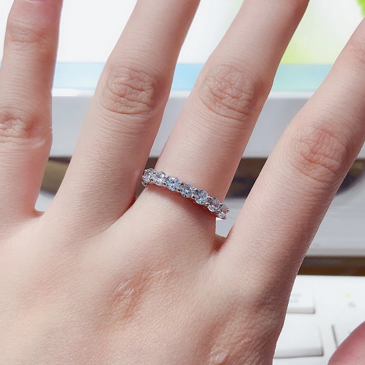 925 anello in argento Pave Di Zirconi - Immagine 3 di 4