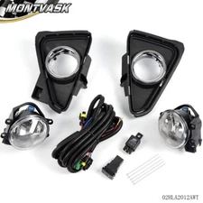 Fit For 2016-2018 Toyota RAV4 Clear Bumper Fog Lights Driving Lamps w/Wiring