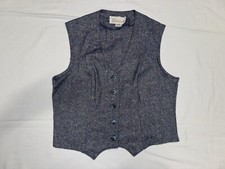 Jantzen vintage womens wool blue vest size L