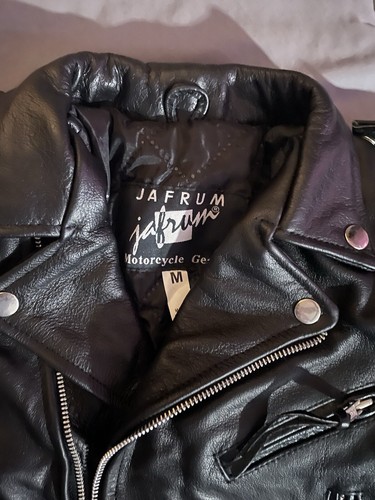 Child Size Medium Black Leather Motorcycle Jacket New With Tags - Picture 5 of 10