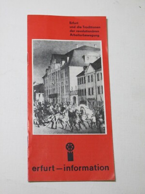 Erfurt und die Traditionen der Revolutionären Arbeiterbewegung - DDR Flyer Dewag