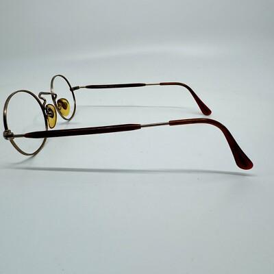 Giorgio Armani Glasses 172 816 Gold Round Eyeglasses Frames  display picture 2