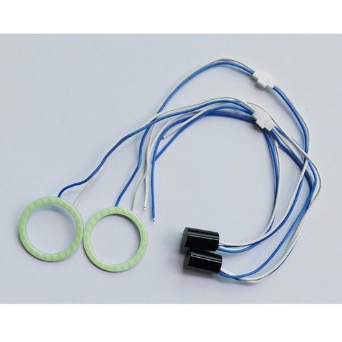 2X Small 50mm 30leds Ice Blue COB Led Bright Angel Eyes Halo Ring Light 12V Cool - Bild 2 von 4