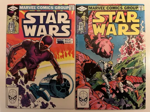 Star Wars Comics Lot 58 59 Marvel 1982 VF/NM Bronze Age