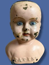 Buschow And Beck Antique Tin Doll Head Pierci...