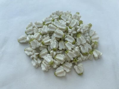 100 PCS Crown Flower Clay Beads (01) for Jewelry Making, DIY, Craft Supplies