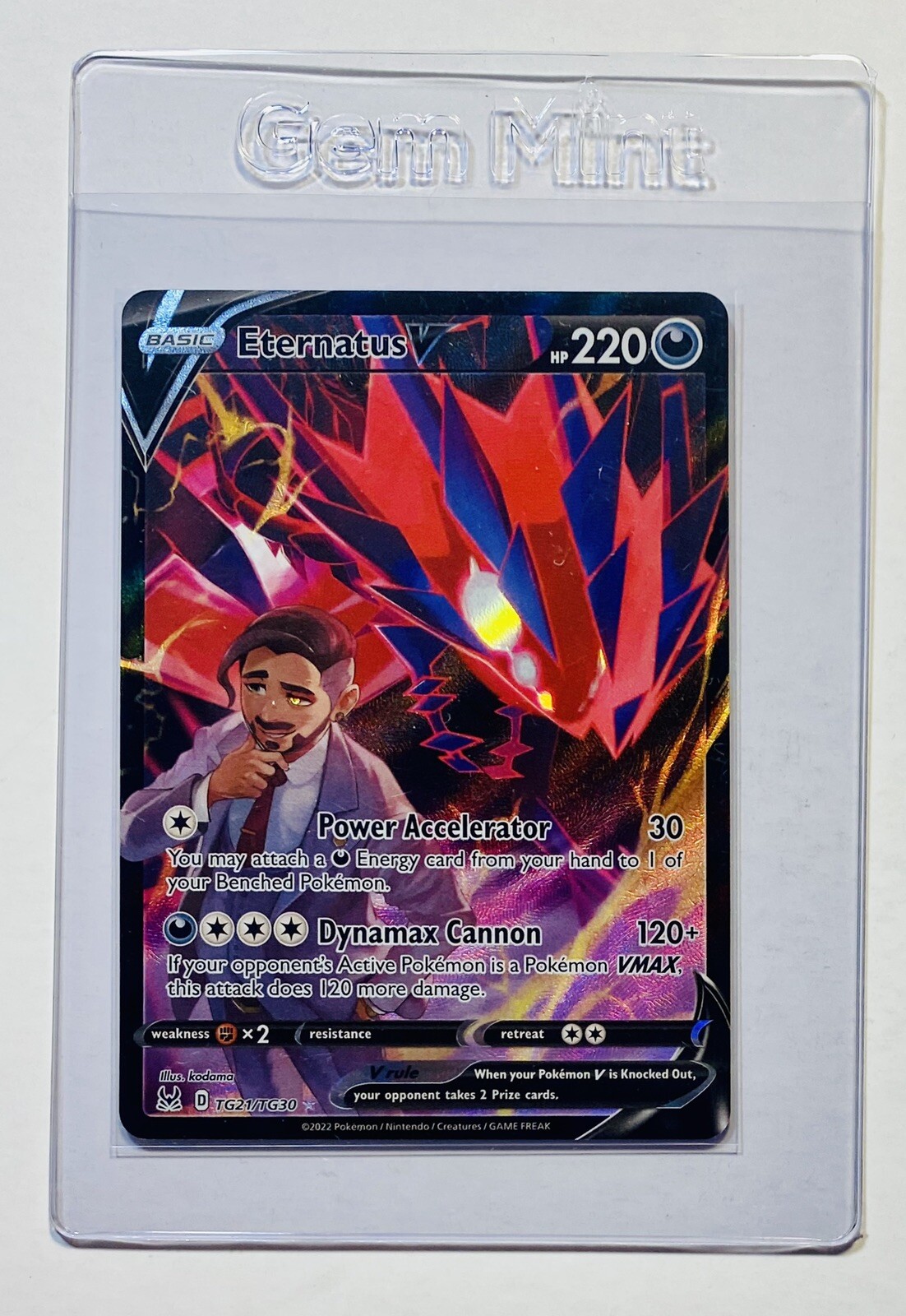 Eternatus V TG21/TG30 - Pokemon TCG Lost Origin Full Art Ultra Rare Foil Card NM