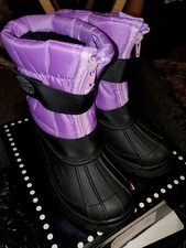 Kids Winter Snow Boots , Insulated Color, Purple, Red, Fuchsia Pink .