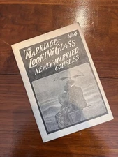 RARE Book marriage looking glass 1800s 