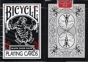 Black Tiger Deck Bicycle Playing Cards Poker Size Uspcc New Limited Ellusionist Ebay