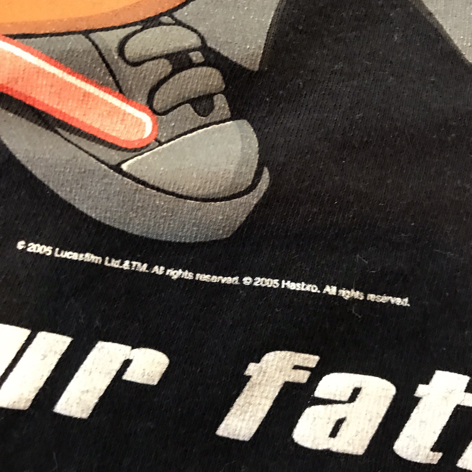 Rare 2005 Official Darth Tater Mr Potato Head Star Wars Black T-Shirt Size Small image 3