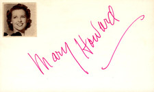 Mary Howard Signed Auto 3x5 Index Card Abe Lincoln of Illinois