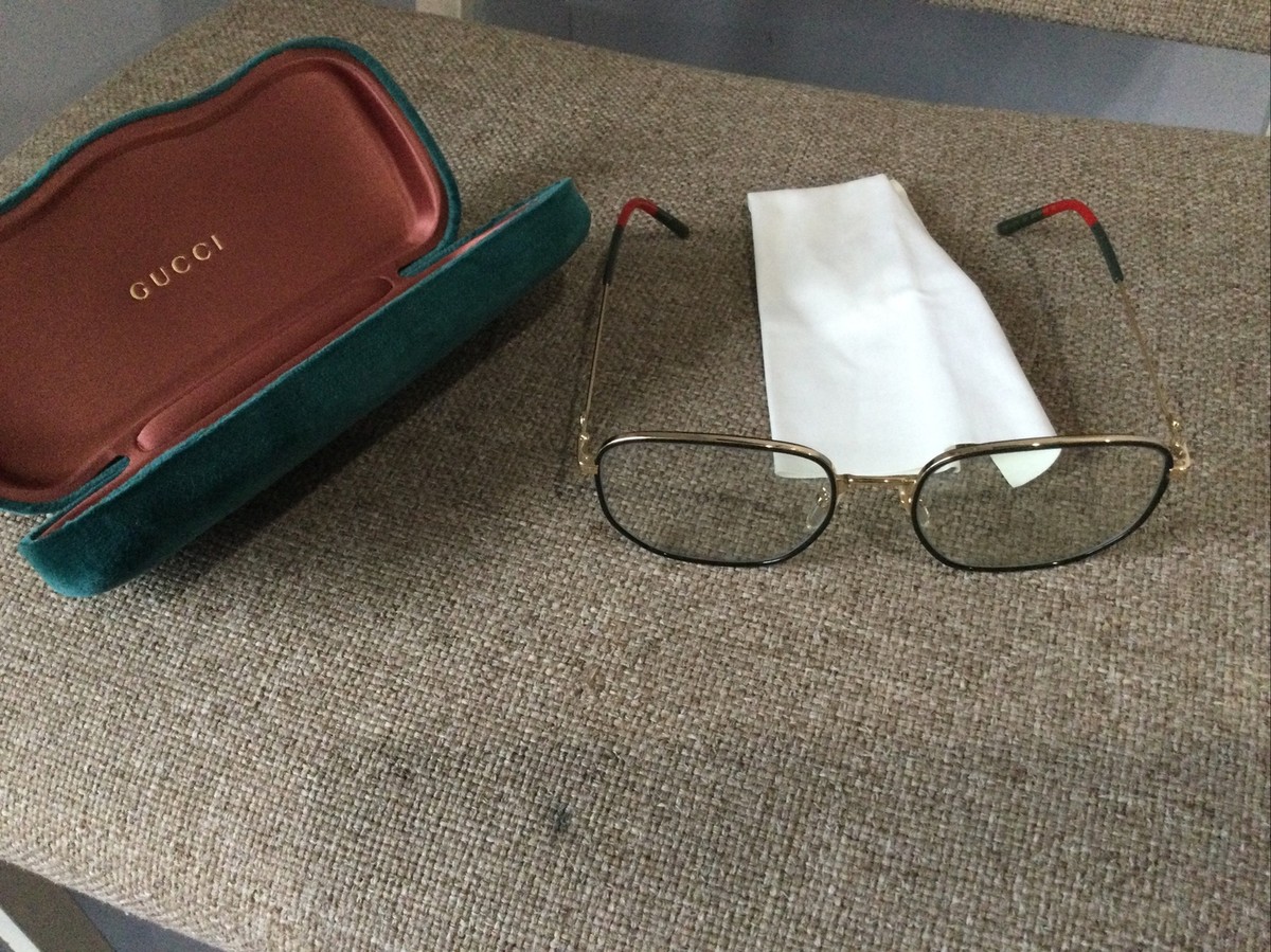 Gucci GG1170A Frames in Black, Gold with Red Excellent Condition