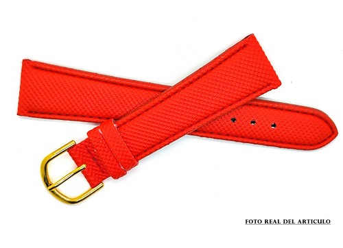 Replacement Vintage Watch Band Neoprene M 20Mm. Red - Picture 2 of 5