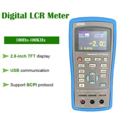 Handheld LCR Digital Bridge Meter Continuously Frequency DC Resistance Tester