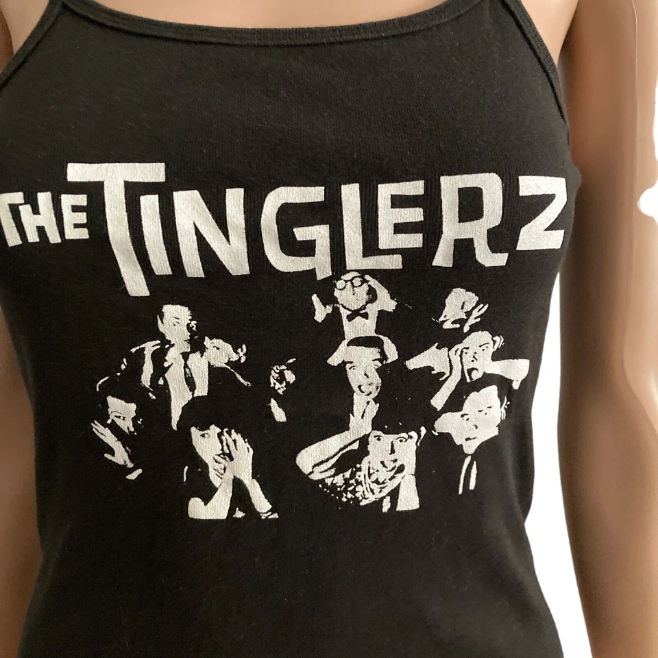 Camiseta sin mangas rara The Tinglerz para mujer mediana Las Vegas banda de punk rock barra de buceo Foto 3 de 4