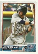 2015 Topps Pro Debut MIKE FREEMAN Signed Card autograph DBACKS CUBS CLEMSON