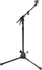 Hercules MS520BPRO Low Profile Tripod Microphone Stand with Telescoping Boom Arm