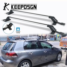 Für VW Golf 7 8 Dachträger Querstangen Crossbar ohne Reling Regenrinne Stahl