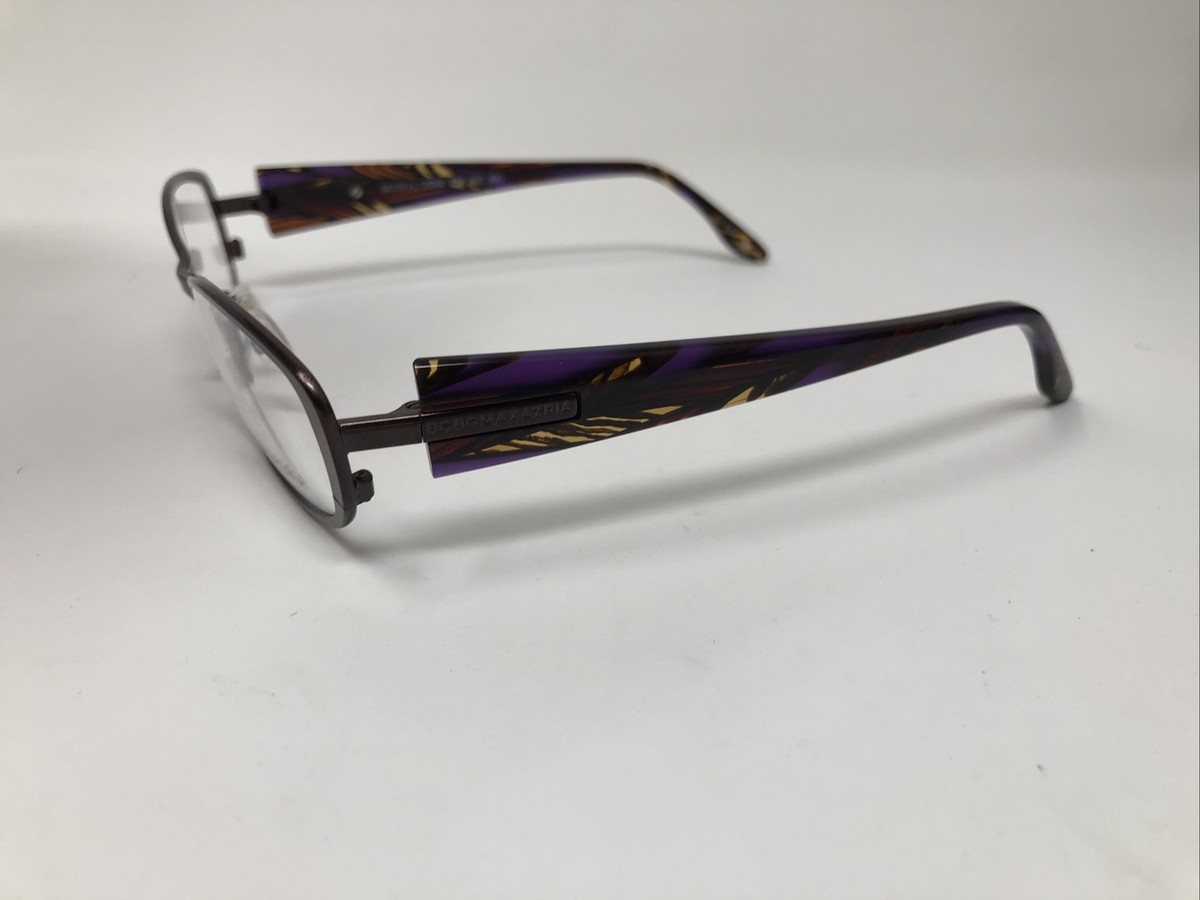 BCBG MAXAZRIA EYEGLASSES FRAME MAE BRO BROWN PURPLE 54-16 