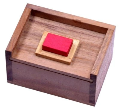 LOGOPLAY HOLZSPIELE LOGOPLAY Der rote Stein - 3D Puzzle - Knobelspiel im Holzkasten
