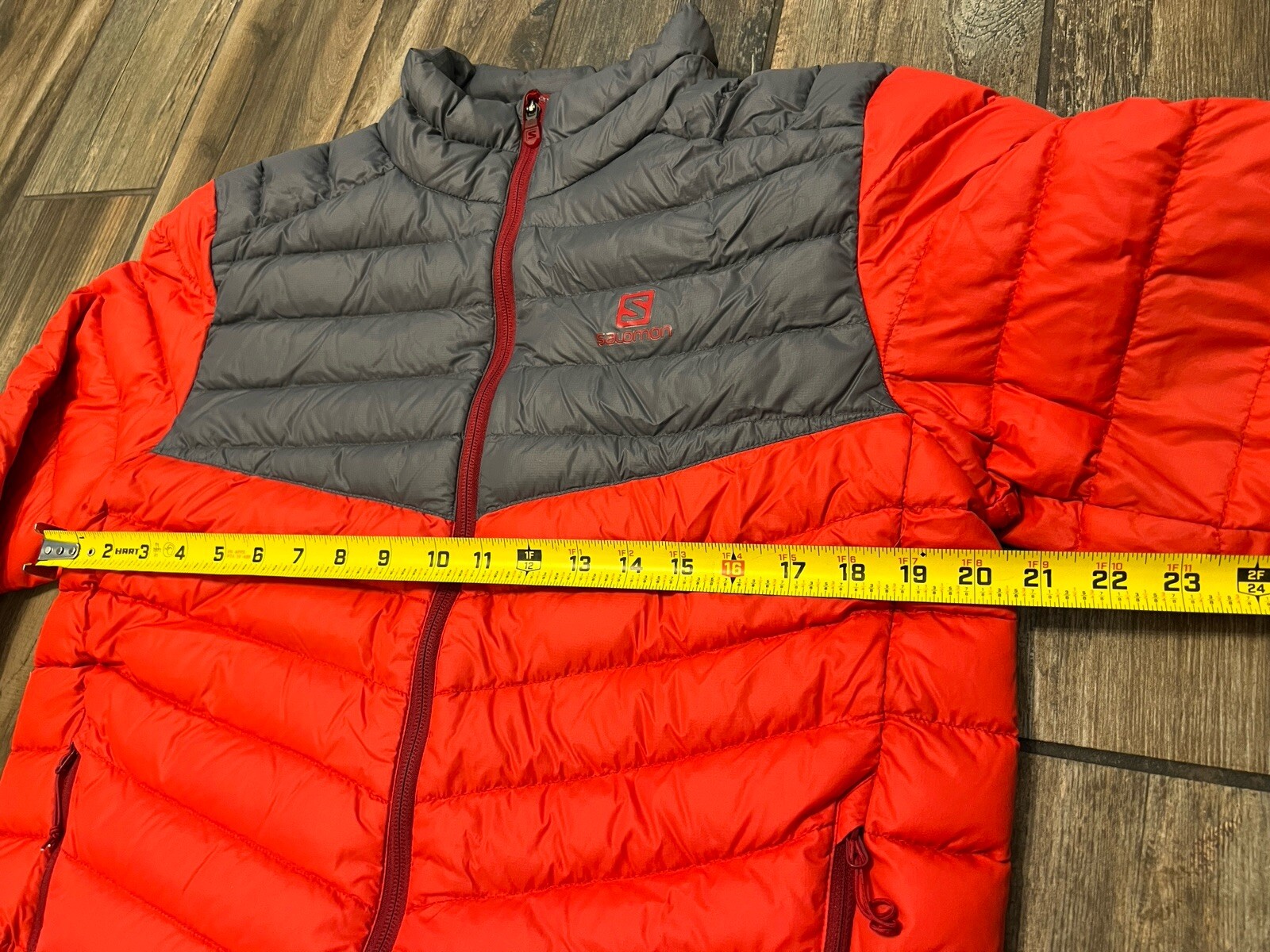 Piumino Salomon Halo rosso grigio UOMO TAGLIA MEDIA outdoor escursionismo inverno sci