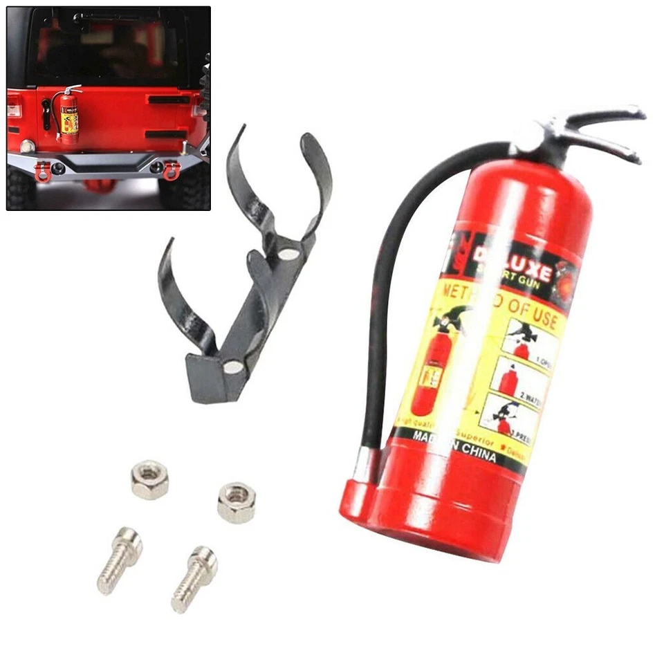 RC Echelle Accessoires 1/8 1/10 Rock Robots Feu Extincteur for Axial SCX10-AU - Photo 3/4